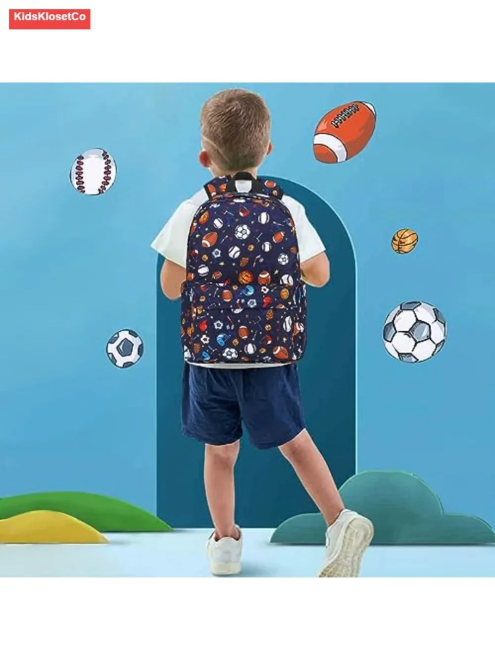 Kids Backpack with Lunch Box Set, Water-Resistant Polyester, 15 inch, Cute